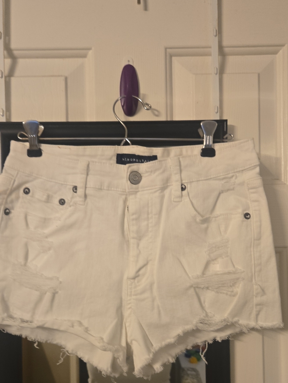 Aeropostale White Vintage High Rise Shorty Sz 6